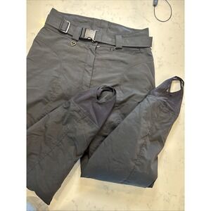 Obermeyer Stilleto Stirrup Ski Snowboard Pants Belted Black Winter Women's‎ 14